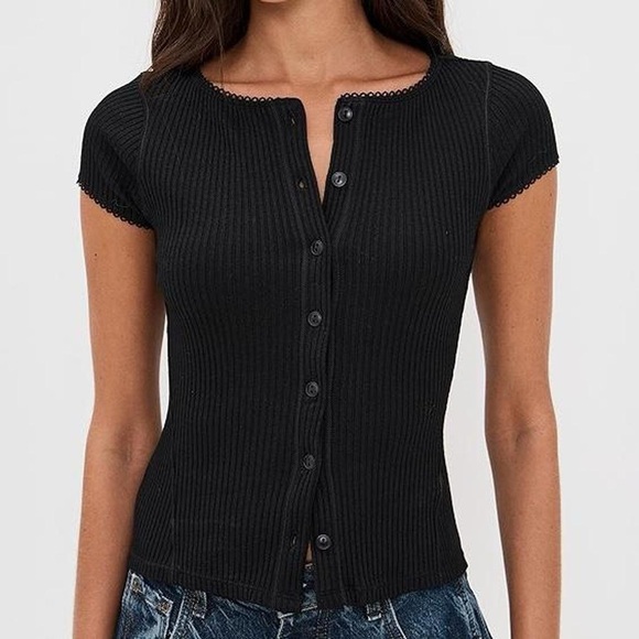 NWT Intimately Free People Most Wanted Cardi in Chocolate - Picture 7 of 8